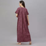 Women Floral Printed Maternity Maxi Nightdress
